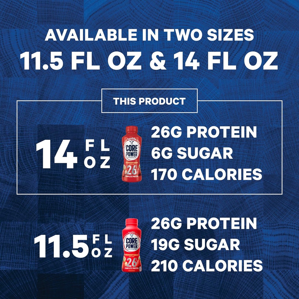 Core Power Fairlife Elite 42g High Protein Milk Shakes For kosher diet, Ready to Drink for Workout Recovery, 14 Fl Oz (Pack of 12), Liquid, Bottle