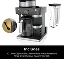 Ninja Drip Coffee Maker With K Cup Combo, DualBrew Pro Specialty Coffee System, Coffee Machine Compatible with K-Cup Pods, 12 Cup Single Serve Coffee Makers with Paper Filter, CFP301