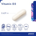 Pure Encapsulations Vitamin D3 125 mcg (5,000 IU) - Supplement to Support Bone, Joint, Breast, Heart, Colon, and Immune Health* - with Vitamin D