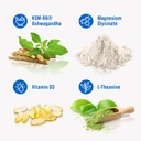 Nello Supercalm Powdered Drink Mix, Raspberry Lemonade, L Theanine, Ksm-66 Ashwagandha, Magnesium Glycinate, Vitamin D 3, Supplements for Relaxation & Focus