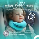 BCOZZY Neck Pillow for Travel Provides Double Support to The Head, Neck, and Chin in Any Sleeping Position on Flights, Car, and at Home, Comfortable Airplane Travel Pillow