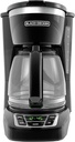 BLACK+DECKER 12-Cup Digital Coffee Maker, CM1160B, Programmable, Washable Basket Filter, Sneak-A-Cup, Auto Brew, Water Window, Keep Hot Plate