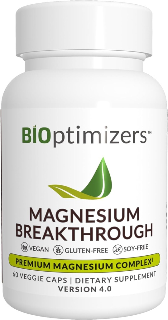 Magnesium Breakthrough Supplement 4.0 - Has 7 Forms of Magnesium: Glycinate, Malate, Citrate, and More - Natural Sleep and Brain Supplement