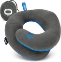 BCOZZY Neck Pillow for Travel Provides Double Support to The Head, Neck, and Chin in Any Sleeping Position on Flights, Car, and at Home, Comfortable Airplane Travel Pillow